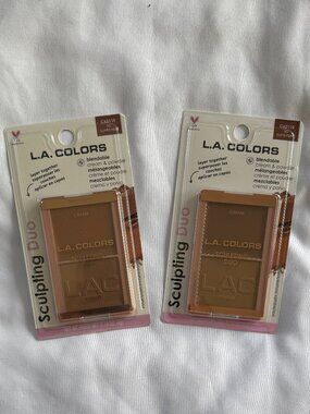 L.A. Colors Sculpting Duo, Cream & Powder Bronzer Contour, So Sunkissed Set of 2